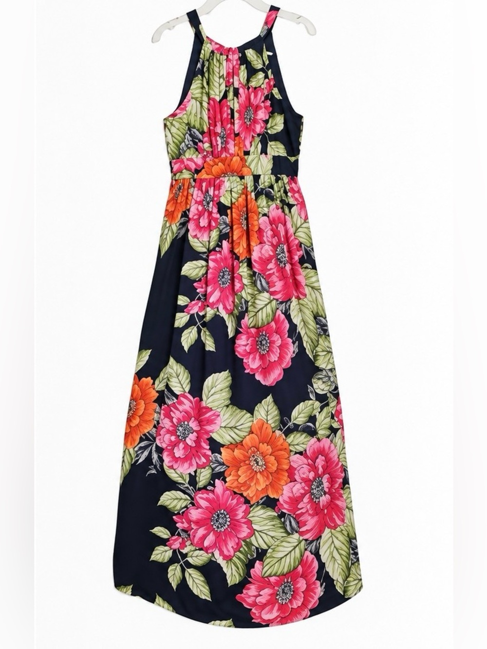 Eliza J Floral Halter Neck Maxi Dress